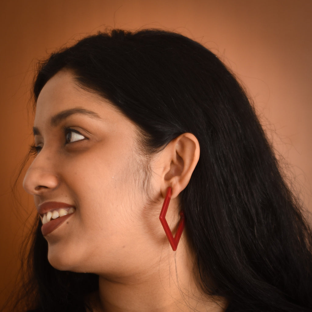 Isla Edge Square Hoop Earrings