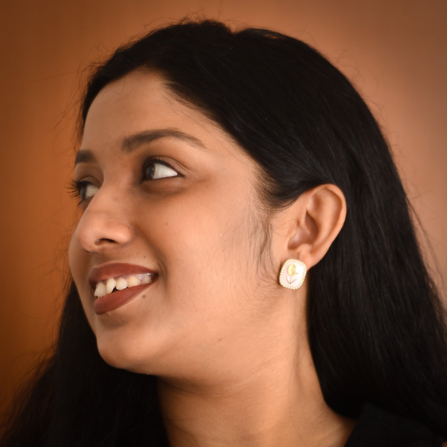 Alice Blush Pearl Stud Earrings
