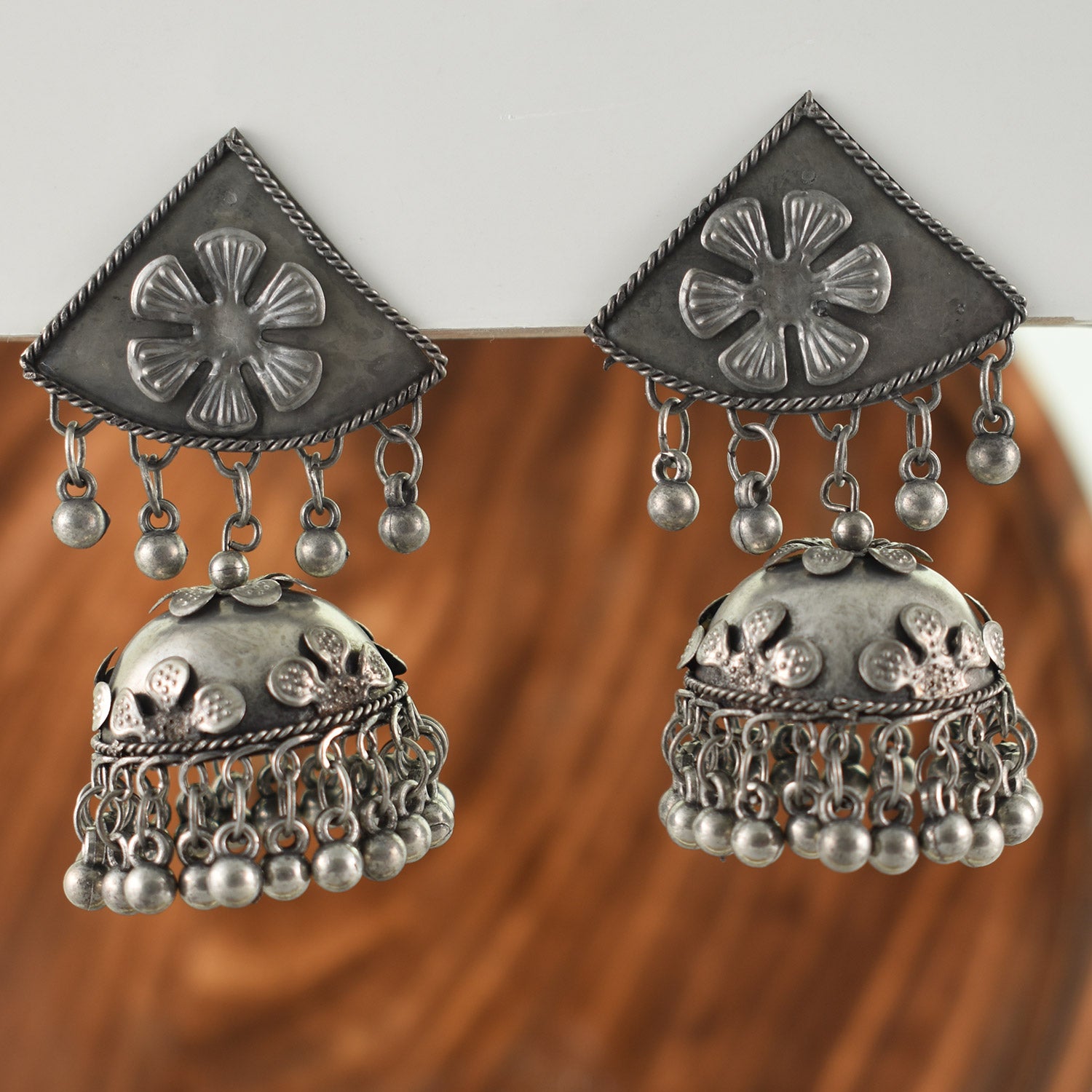 Anvika Oxidised Earrings