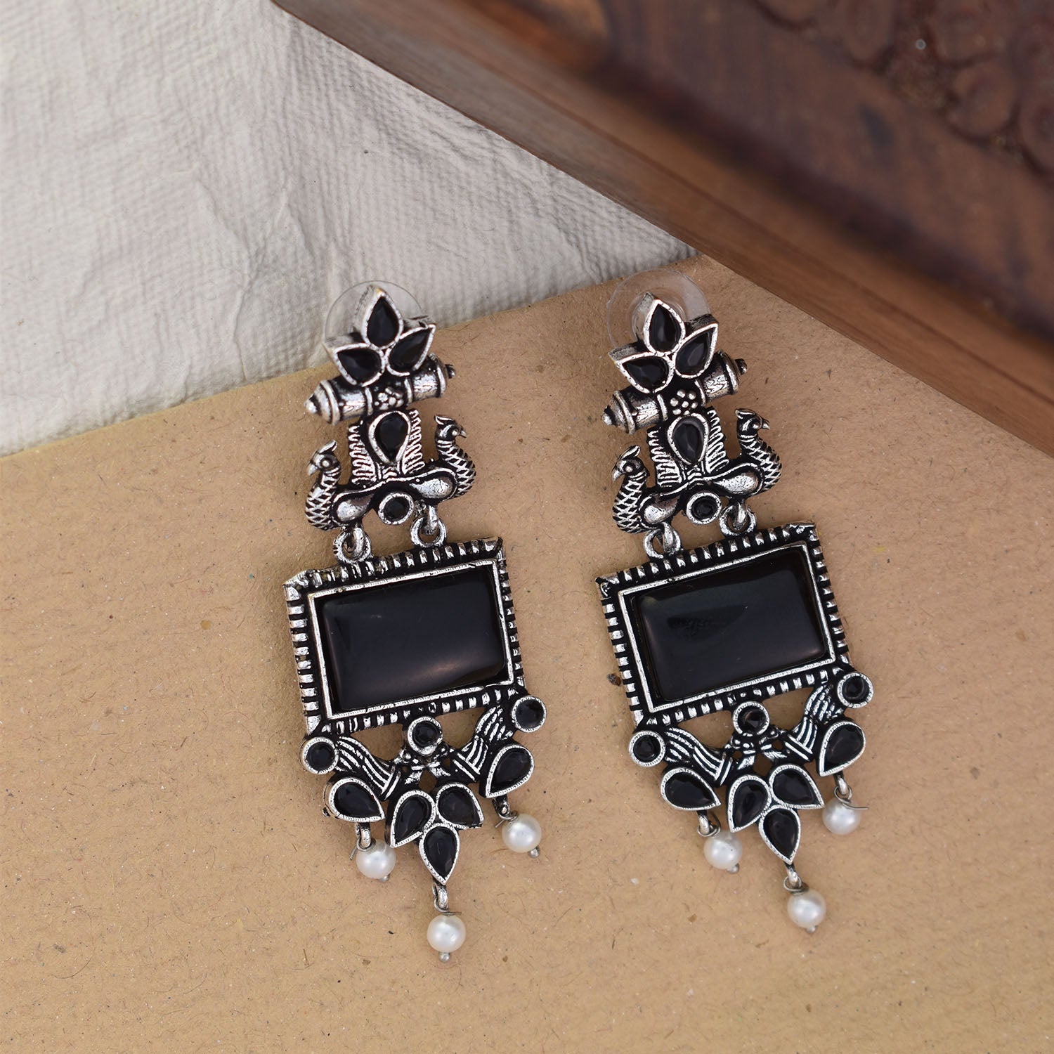 Kiyana Oxidised Earrings