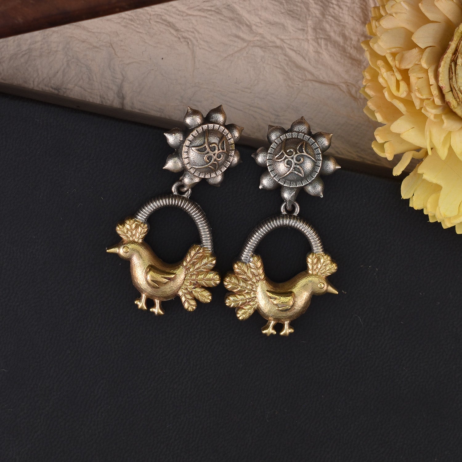 Vanya Oxidised Earrings