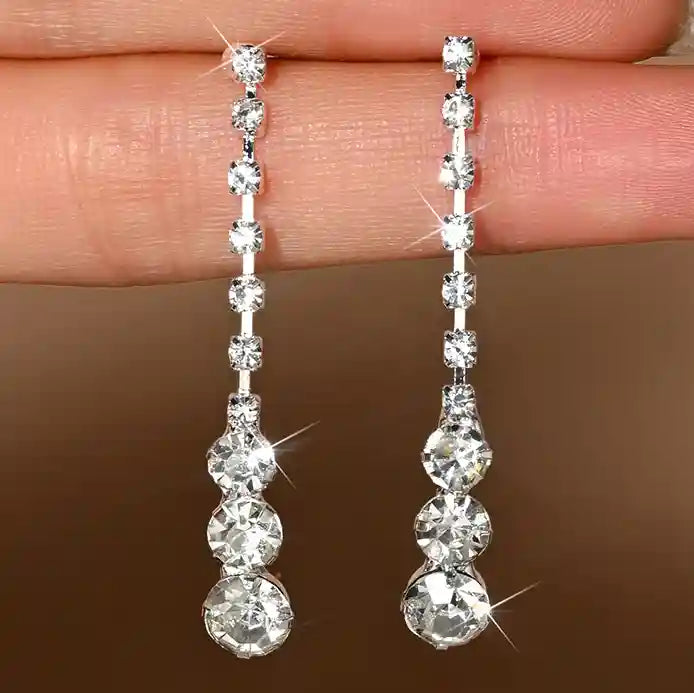 Celeste Crystal Drop Earrings