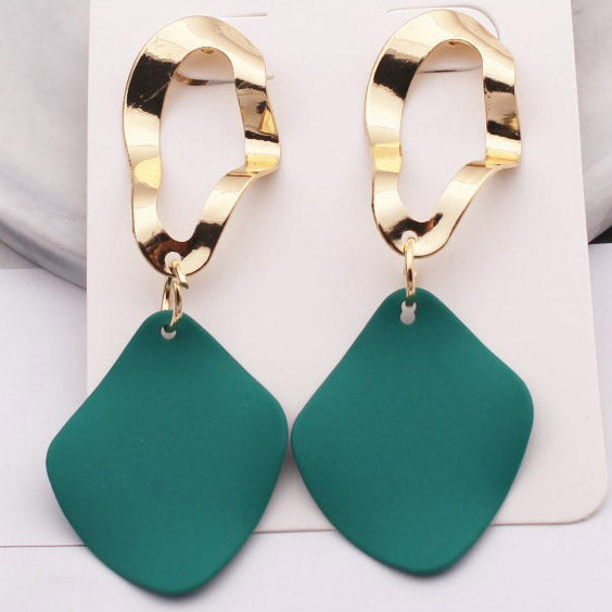 Sophie Green Drop Earrings