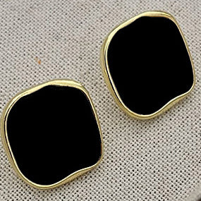 Belle Noir Stud Earrings