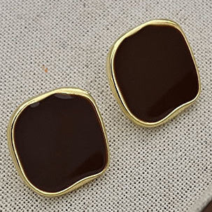 Belle Brown Stud Earrings