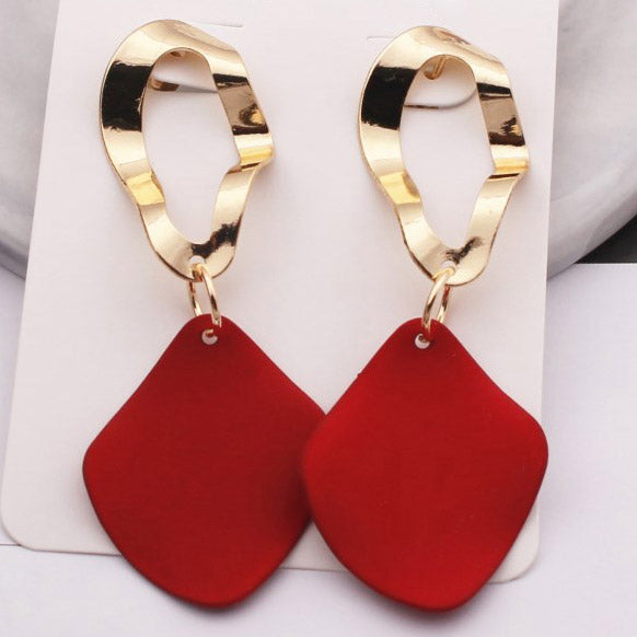 Sophie Red Drop Earrings
